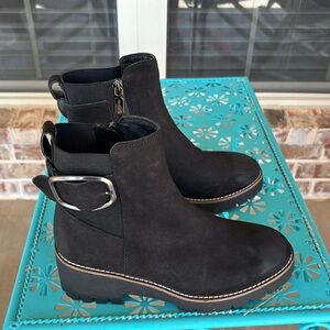 Blondo Black Nubuck Waterproof Ankke Boots Footwear